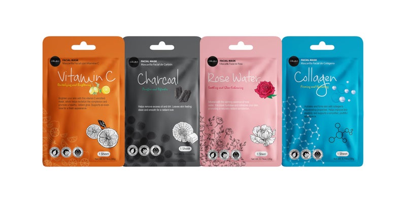 Celavi Cosmetics Celavi K-Beauty Skincare Essence Facial Face Mask Korea Skin Care Moisturizing B Set 12 Pack - Image 4