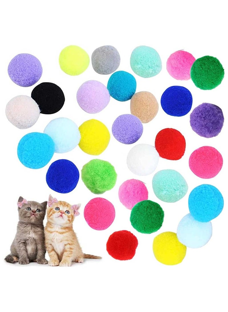 سونسر 30 قطعة 2 سم كرات ألعاب القطط الناعمة كرات القطط بوم بوم بوم كرات القطط الناعمة (كرات بوم بوم بوم كرات القطط) للحرف اليدوية الإبداعية اليدوية (ألوان متنوعة) - Image 1