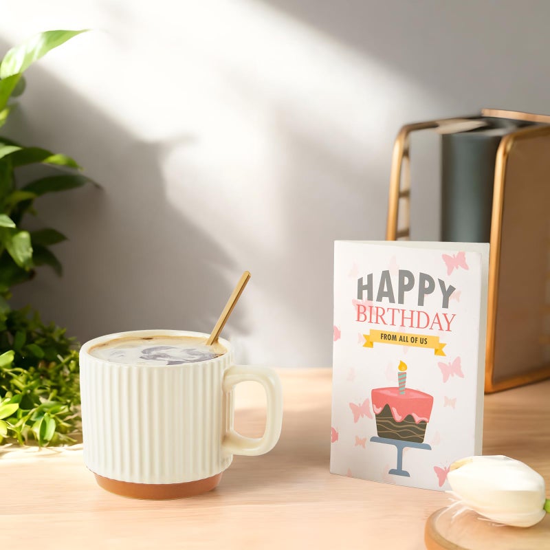EVERMOW Mug Gift Birthday Gifts Set for Women, Spa Baskets Gift Box Unique Happy Birthday Gifts Ideas for Women Mom Her Friend Sister Wife Daughter Girlfriend Coworker, Ceramic Mug 12 OZ (Off-white) - Image 2