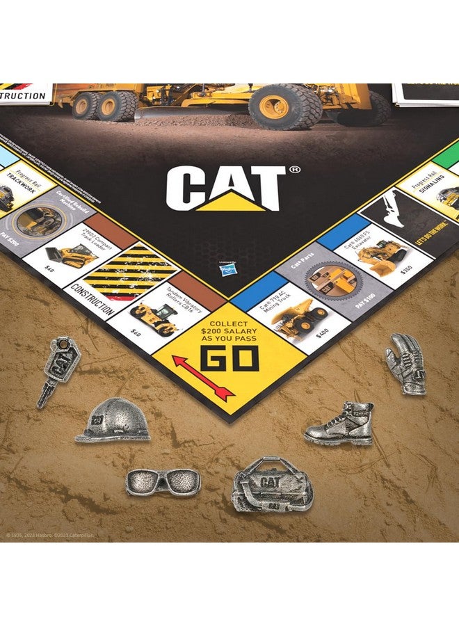 USAopoly Monopoly Caterpillar | Play as Hard Hat, Tool Bag Work Boot & More | Officially Licensed and Collectible Monopoly Game Based On Caterpillar Company for 2-6 Players - Image 2