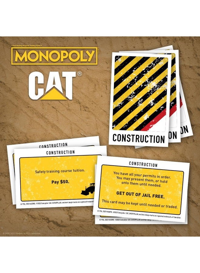 USAopoly Monopoly Caterpillar | Play as Hard Hat, Tool Bag Work Boot & More | Officially Licensed and Collectible Monopoly Game Based On Caterpillar Company for 2-6 Players - Image 4