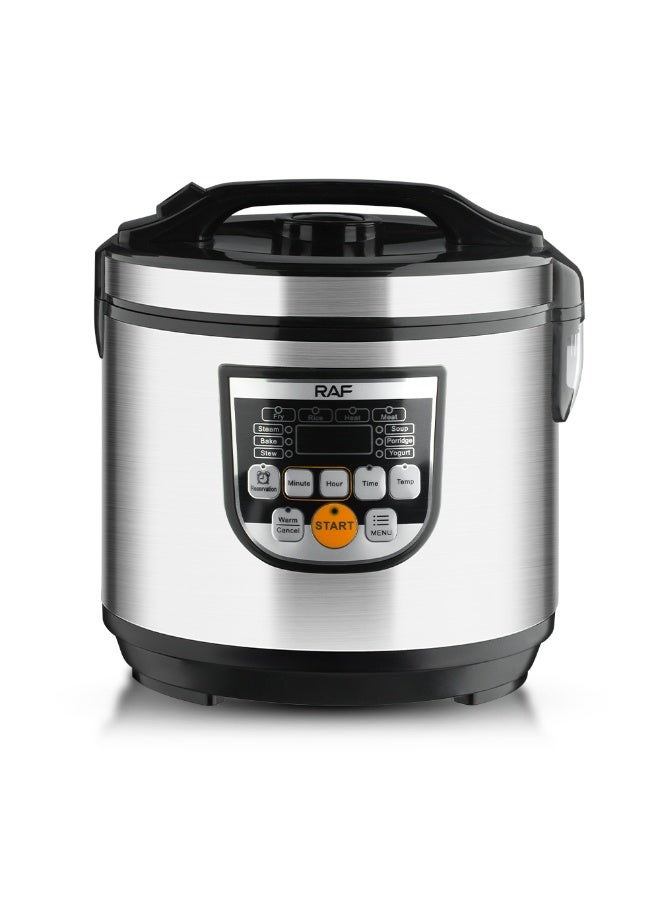 آر إيه أف طباخ أرز متعدد الوظائف سعة 5 لتر، 900 واط - قائمة طهي ذكية، وعاء داخلي غير لاصق، تشغيل بلمسة واحدة (R.178) - Image 2