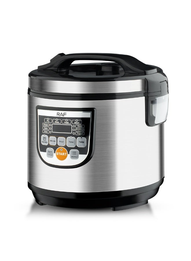 آر إيه أف طباخ أرز متعدد الوظائف سعة 5 لتر، 900 واط - قائمة طهي ذكية، وعاء داخلي غير لاصق، تشغيل بلمسة واحدة (R.178) - Image 5