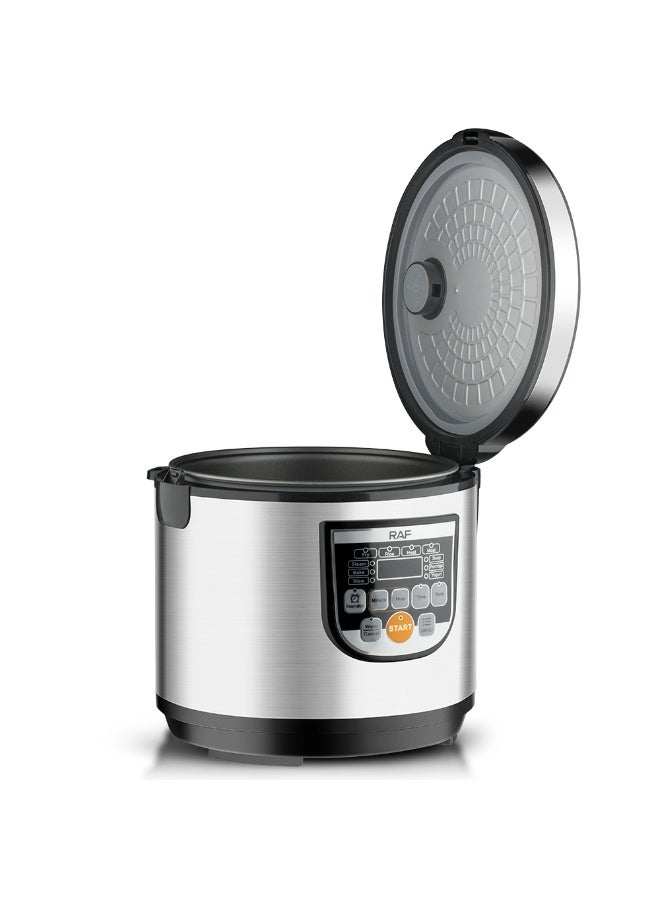 آر إيه أف طباخ أرز متعدد الوظائف سعة 5 لتر، 900 واط - قائمة طهي ذكية، وعاء داخلي غير لاصق، تشغيل بلمسة واحدة (R.178) - Image 4