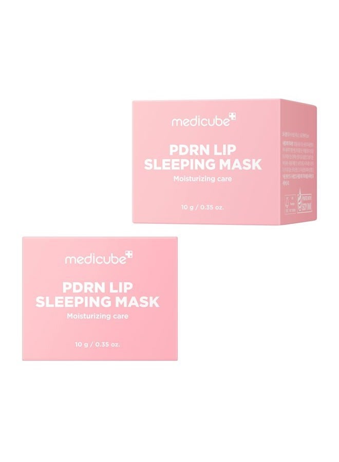 Medicube قناع النوم للشفاه PDRN | سالمن PDRN، كولاجين، زبدة الشيا لشفاه أكثر نعومة، ترطيب طويل الأمد، عناية يومية وليلية للشفاه، العناية بالبشرة الكورية 0.35 أونصة. - Image 1