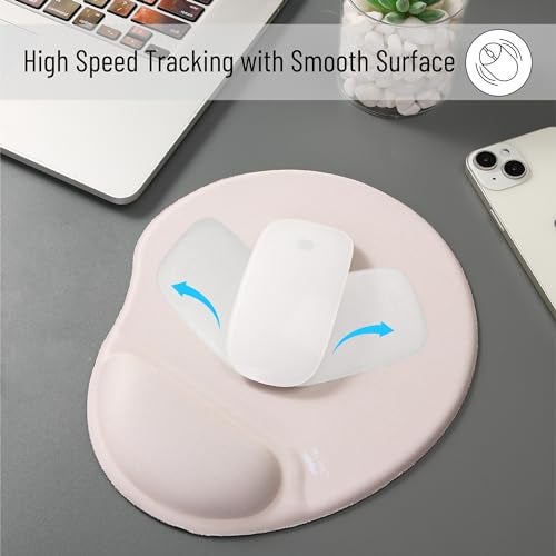 Mr. Pen- Ergonomic Mouse Pad With Wrist Support, Beige, Gel Gaming Pad - Image 3