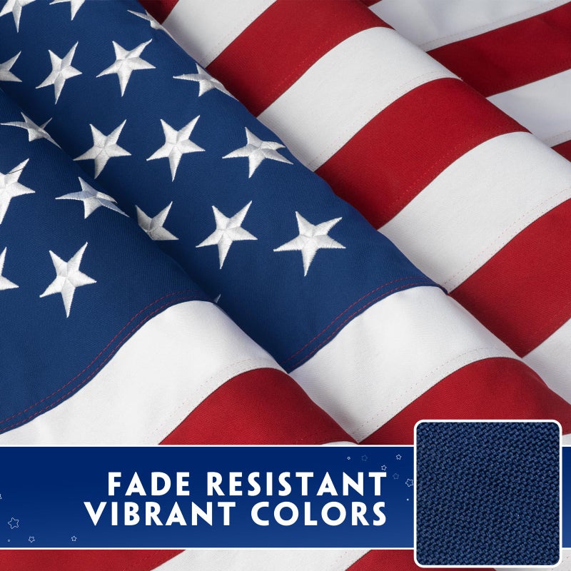 DANF FLAG American Flag 3x5 Ft for Outside, Heavy Duty Spun Polyester US Flags - Image 3