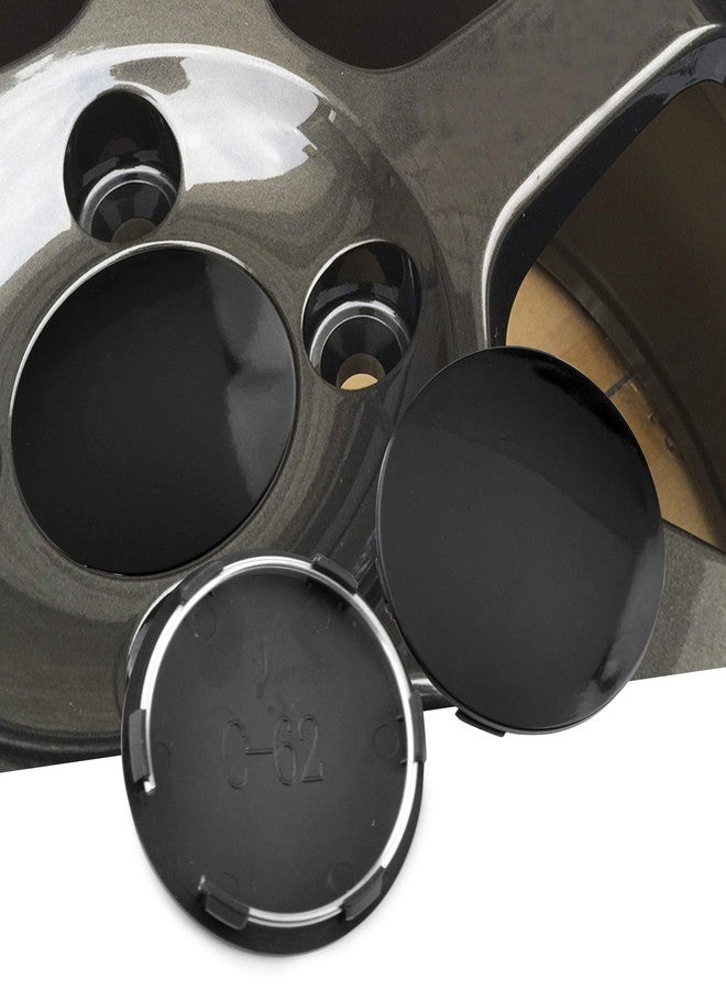 RTRHINOTUNING 4PCS 62mm Wheel Center Caps Compatible with Rays Volk Racing TE37 15" & 16", OD: 2.44" (62 mm) ID: 2.28" (58 mm) Rim Caps Glossy Black - Image 1