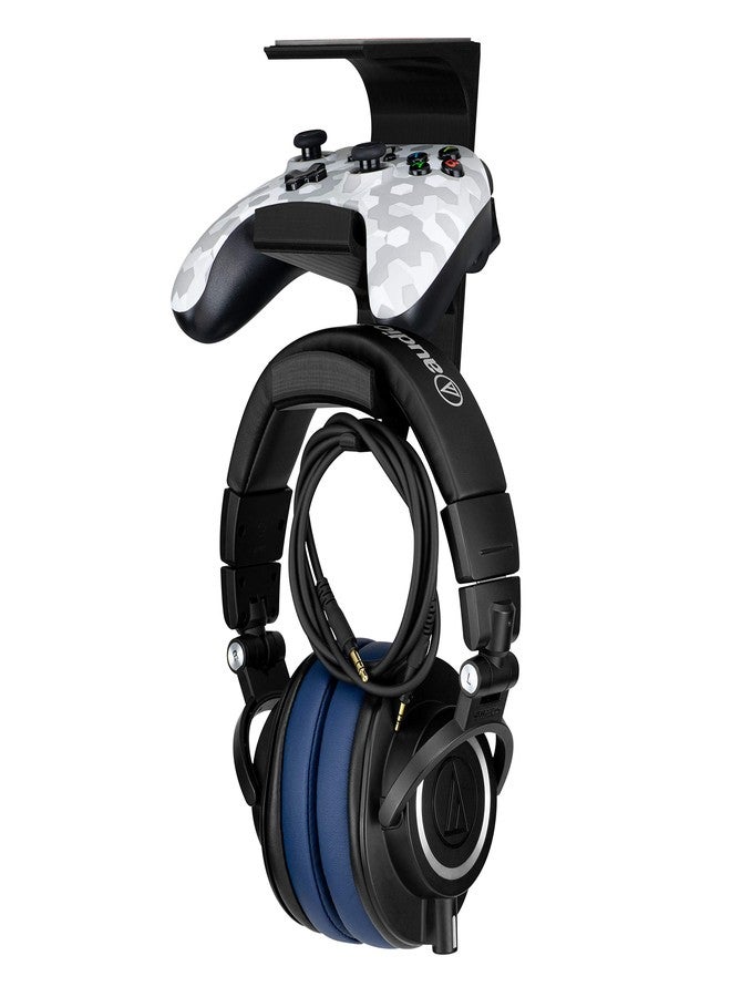 BRAINWAVZ The VULCAN - Under Desk Gamepad Controller & Headphone Hanger Holder Stand - Designed for XBOX ONE, PS4, PS3, PS5, Dualshock, Switch, PC, Steelseries, Steam & More - Image 1