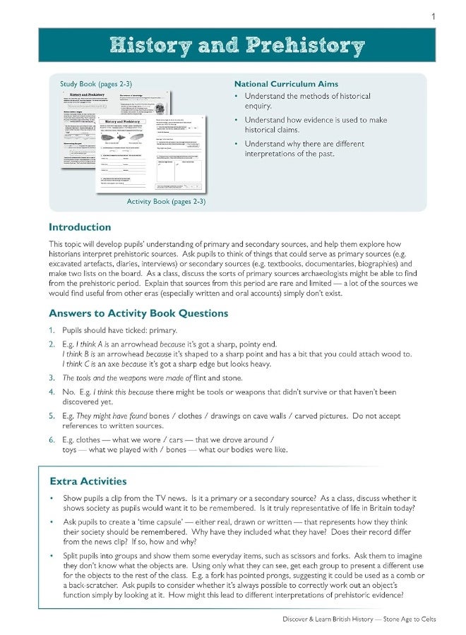 KS2 Discover & Learn: History - British History Teacher Book, Years 3-6 - Image 5