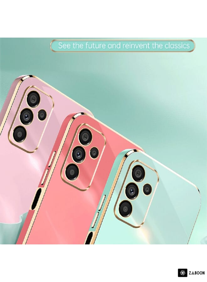 جرين تايجر حافظة لهاتف سامسونج جالاكسي A14 5G XINLI حافة مستقيمة 6D مطلية بالكهرباء (أسود) - Image 4