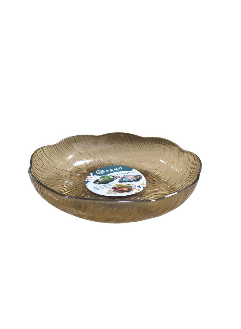 سبيس شوب طبق فاكهة، طبق فاكهة أكريليك مزخرف، طبق فاكهة منزلي، أطباق حلوى، أوعية فاكهة للحلويات. - Image 2