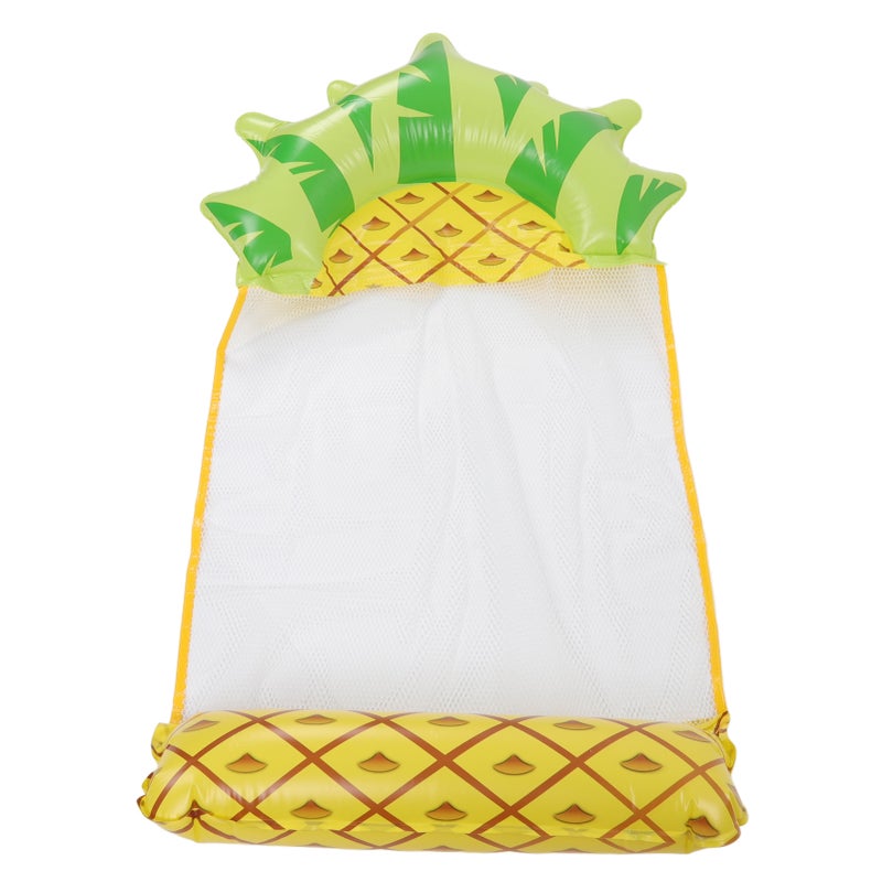 Water Hammock Float Lounger Pineapple Fruit Pattern Foldable Multifunction Inflatable Float Lounger for Beach Pool - Image 5