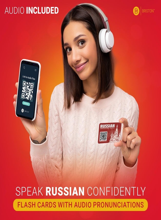 بريستون بطاقات بريستون للعبارات الروسية مع الصوتيات، بطاقات تعليمية باللغة الروسية للمبتدئين، مجموعة عبارات محادثة للدراسة أثناء السفر وممارسة التحدث، وأدوات مساعدة في التعلم - Image 5