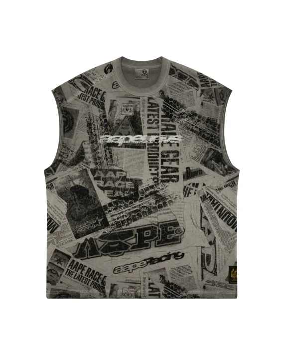 Aape BY *A BATHING APE® AAPEUNVS printed tank top