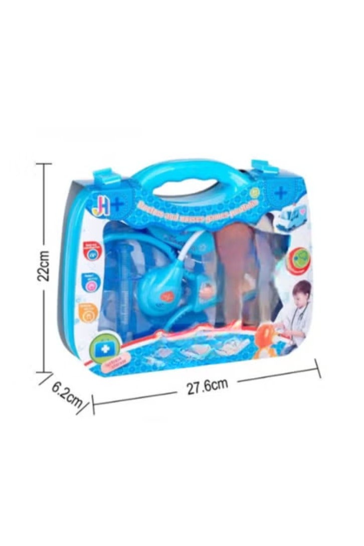 TOY GARDEN 10-Piece Toy Doctor Set with Carry Case – Pretend Play Medical Kit for Kids - Image 3