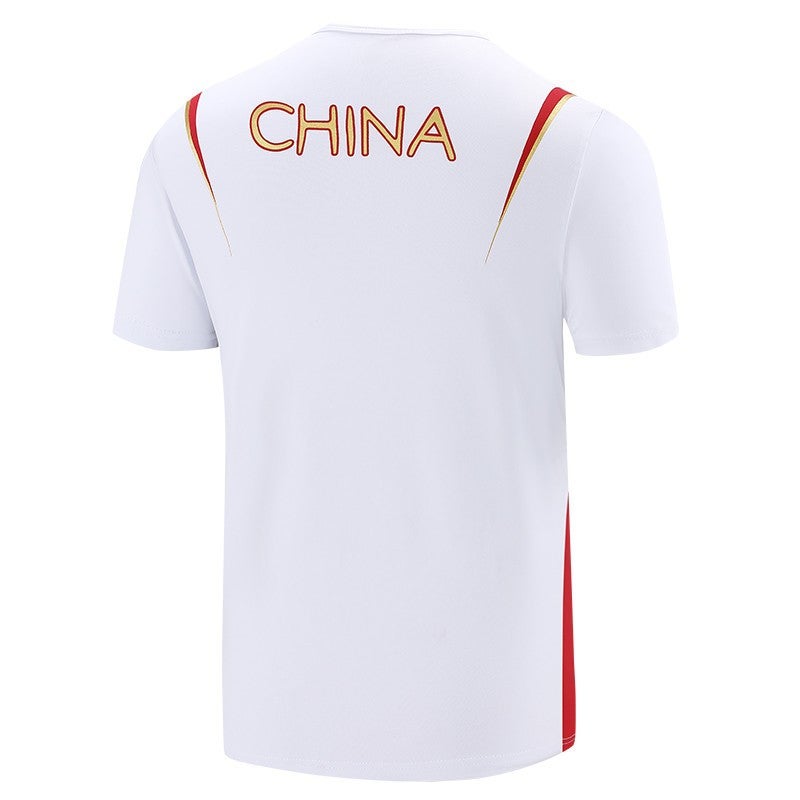 Chinese Team Polo Shirt Short-Sleeve T-Shirt Sportswear Sports Training Apparel Martial Arts Coach Uniform Competition Award-Winning T-Shirt Trendy - Image 3