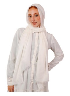 Generic Cotton gauze scarf, 200*70, white color  - Image 1