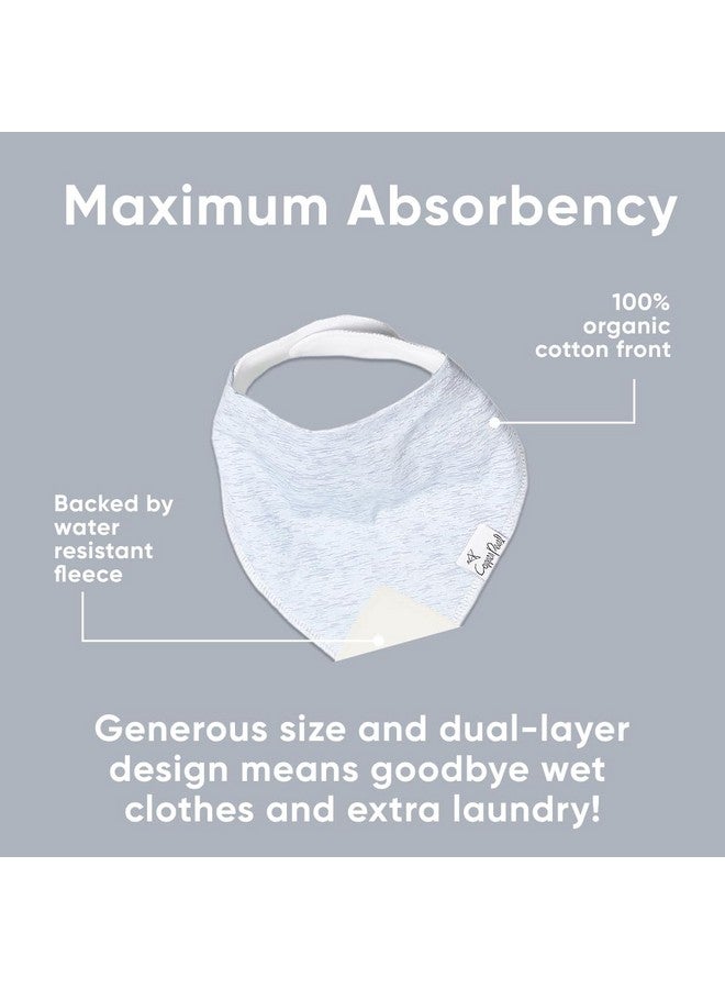 Copper Pearl 4 Pack Soft Cotton Baby Bibs for Drooling and Teething, Absorbent Drool Bibs for Baby Girl and Boy, Adjustable to Fit Newborns to Toddlers, Tons of Styles (Lennon) - Image 3