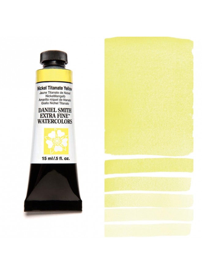 Daniel Smith Extra Fine Watercolor Paint, 15ml Tube, Nickel Titanate Yellow, 284600062, 0.5 Fl Oz (Pack of 1) - Image 2