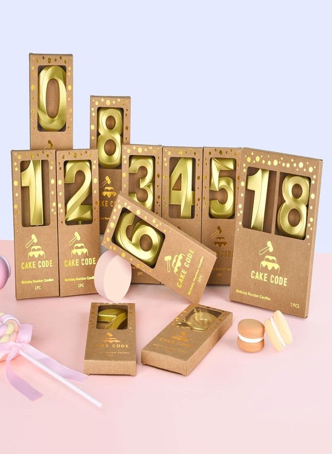 PartyToko Golden Number 4 Candle (Gold) for Birthday Celebration - Image 5