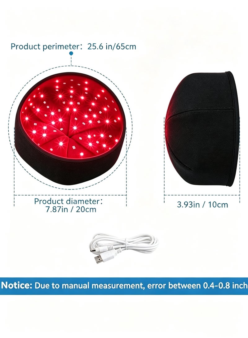 SKT Shiketro 120PCS Lamp Beads LED Red and Infrared Light Therapy Cap for Stress Relief Brain Relax Hair Loss Regrowth Treatment Cap - Image 3