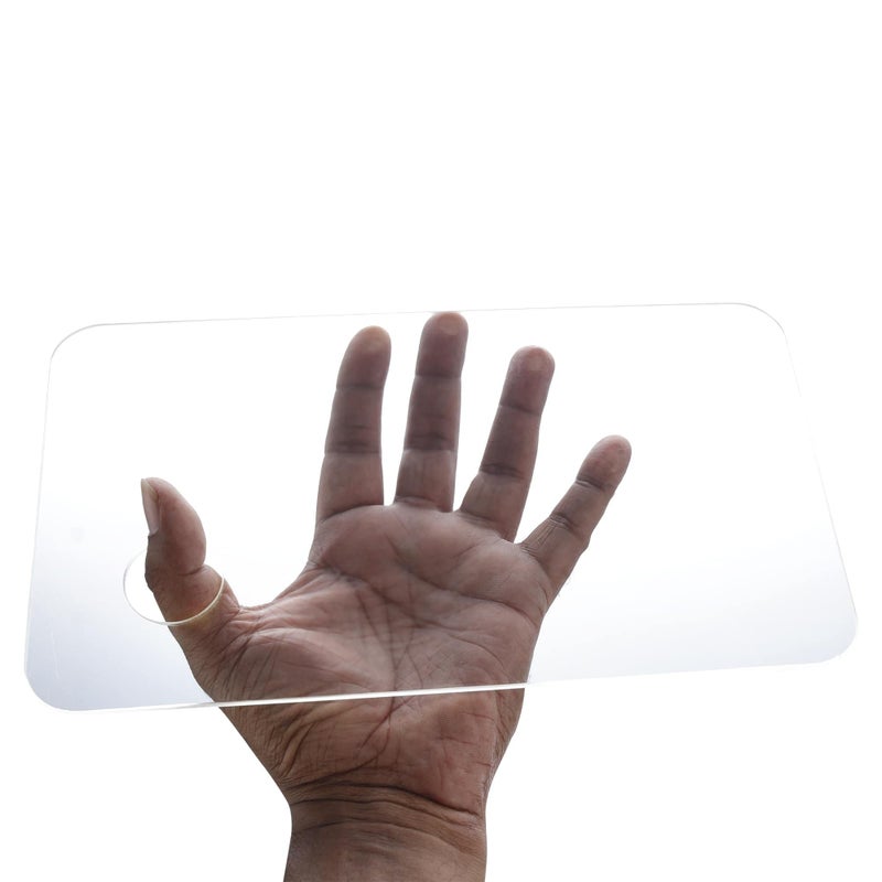 Kabeer Art 2pc Clear Transparent Acrylic Rectangle Shape Drawing Palette of 12 x 7 inch and 10 x 6 inch Size - Image 5