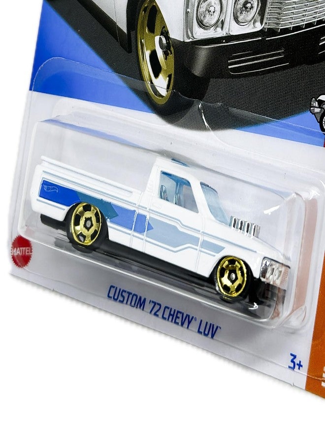 Hot Wheels HotWheels Custom '72 Chevy LUV, White and Blue, Die-Cast Model Car - Image 1