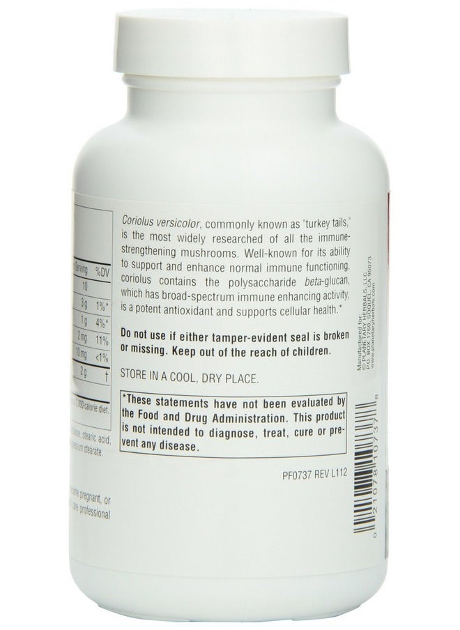 PLANETARY HERBALS Coriolus Full Spectrum 1000Mg Powerful Cellular Immunity Pf0737 Natural 90 Count (Pack Of 1)  - Image 3