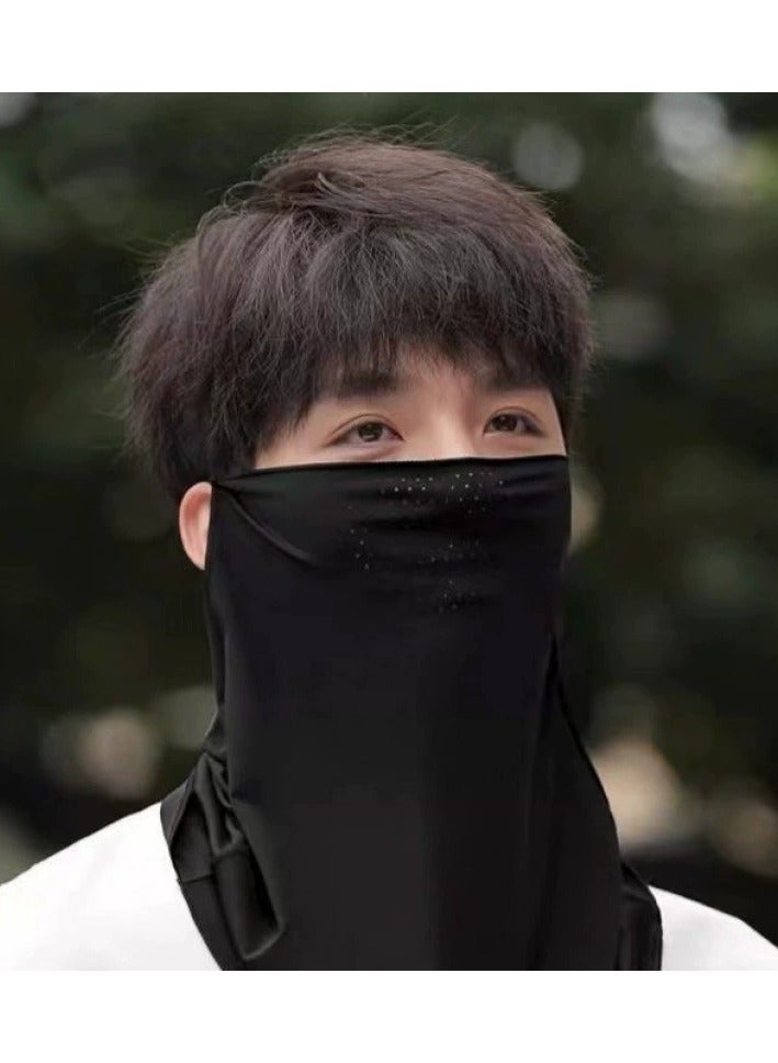 Goolsky Summer Ice Silk Sun Protection Face Veil Unisex Full Face UV Shield Long Neck Cover Cycling Neck Gaiter  - Image 1