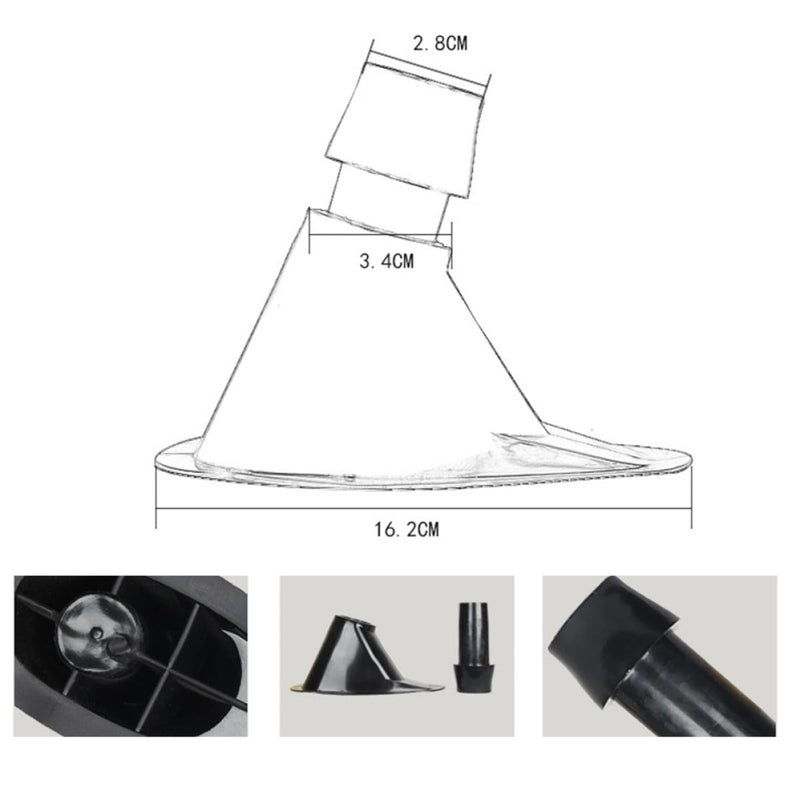 Black Plastic Fishing Rod Holder Adhesive Bracket Tackle Support For Kayaks Inflatable Boats - Image 3