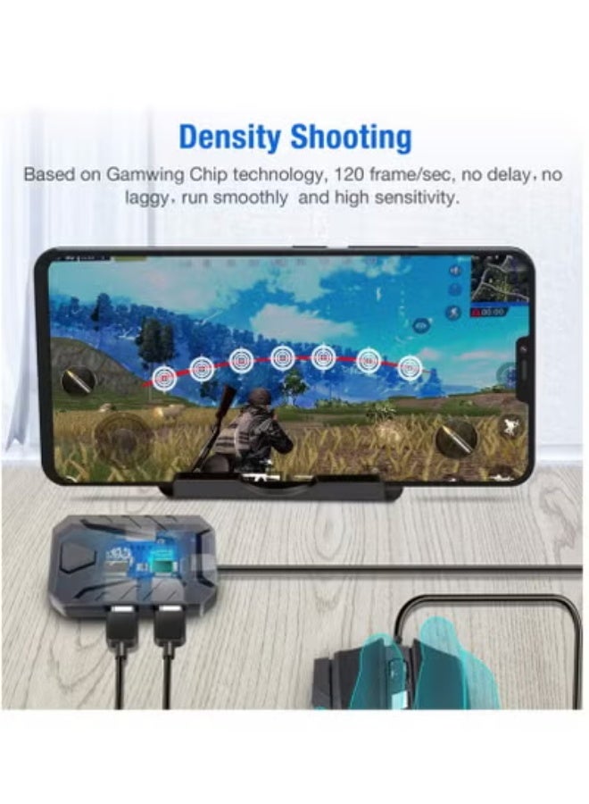 4 in 1 Mobile Game Combo Pack, One Handed Gaming Keyboard, Mobile Gamepad Controller Gaming Keyboard Mouse Converter for Android - Image 4