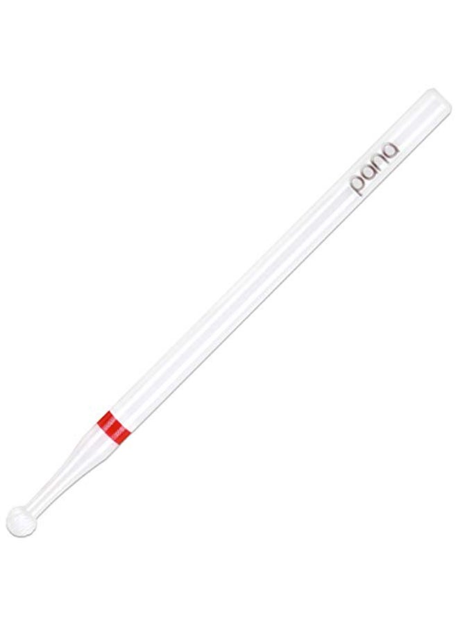 PANA 332 Shank Size Professional Ball Shaped White Ceramic Bit Fine Grit Nail Drill Bit for Dremel Machine - Image 1