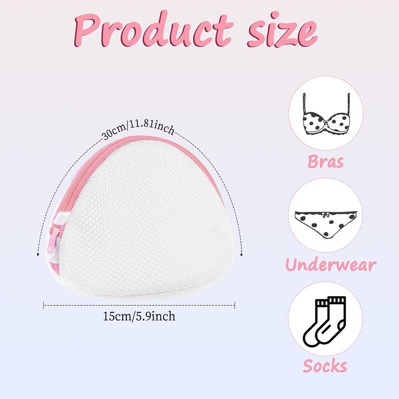 EARTHCONE EARTHCONE 2Pcs Washing Machine Undergarment Wash Bags For Zipper Laundry Net Mesh Bags Clothing With Various Storage Laundry  - Image 2