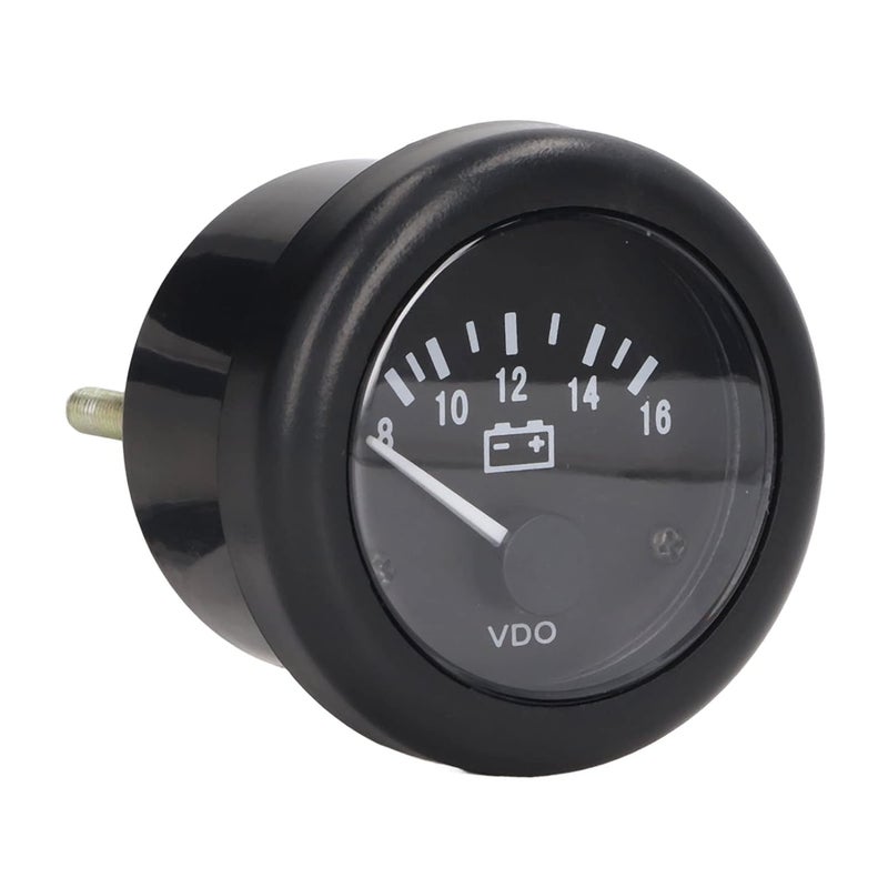 Qiilu Automobile Voltage Meter 2in Engine Voltage Meter Voltmeter 8‑16V Measuring - Multi Testers (12V) - Image 1