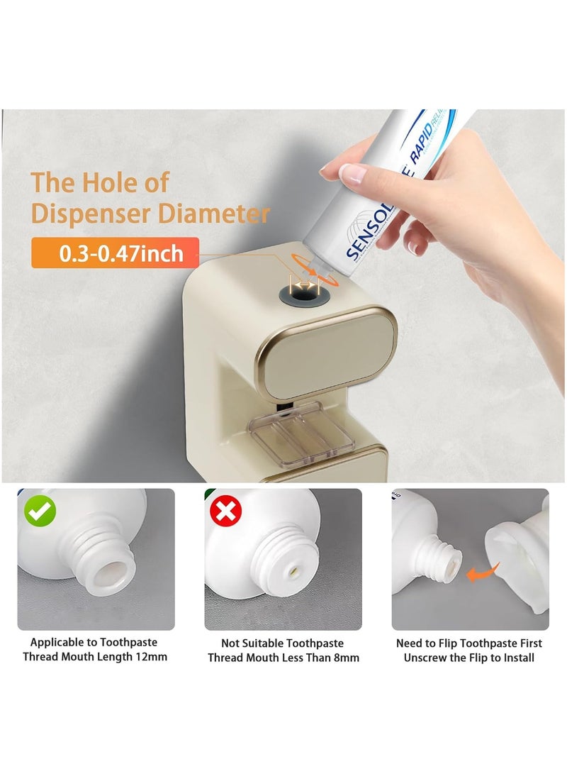 XICEN Toothpaste Dispenser with Ultraviolet Disinfection Function, Electric Automatic  Toothpaste Dispenser, No Drilling, Wall-Mount Toothpaste Holder - Image 5