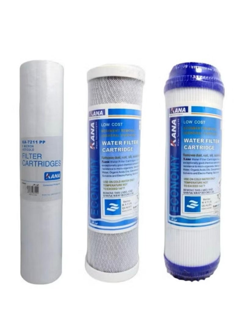Kana Set Of 3 Stage Kana Filter Of Domestic Desalination Device