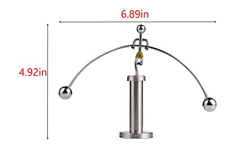 Sunnytech Steel Balance Physics Toy Weightlifter Kinetic Art Balance Toy Balancing Decompressive Science Home Office Toy for Desk Decor WJ020 - Image 3