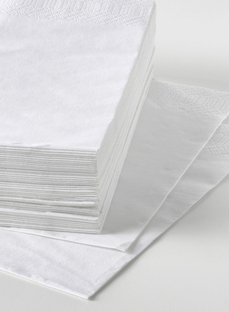 Baitique Paper Napkin, White, 24x24 cm, Pack of 50 - Image 2