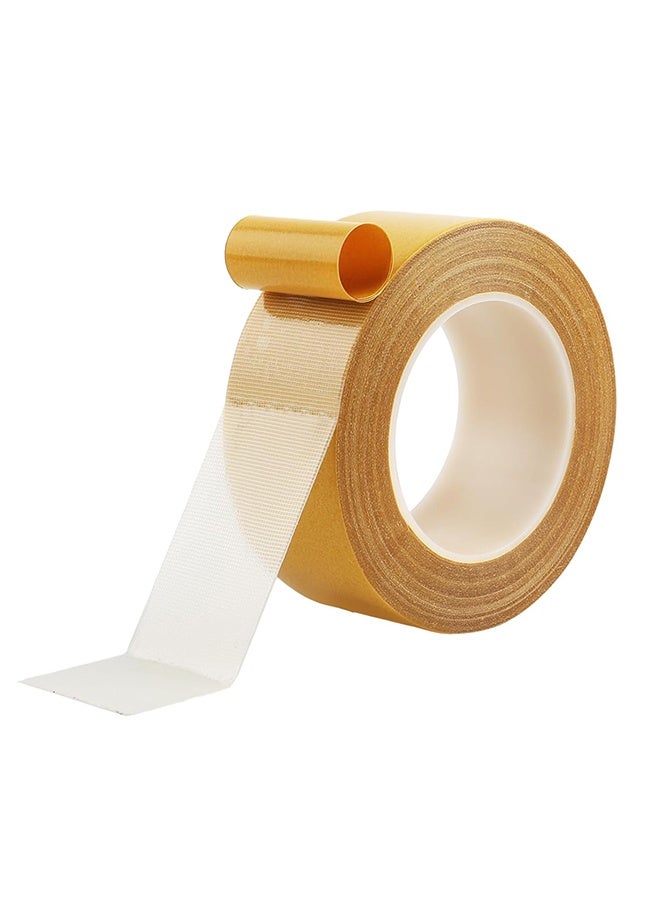 HS Double Sided Sticky Tape 33ft, Heavy Duty Double Sided Tape, Strong Adhesive Carpet & Craft Tape, Carpet Mounting Tape With Fiberglass Mesh For Rugs, Carpets, Pictures, DIY And Art Crafts - Image 1