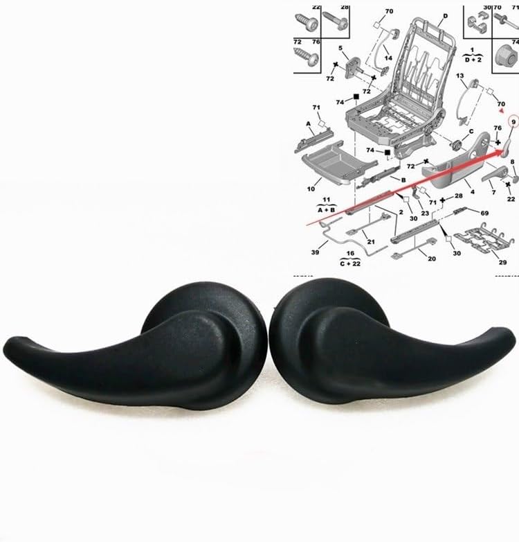 Wivplex Seat Adjustment Knob Handle for Peugeot and Citroen - Image 2