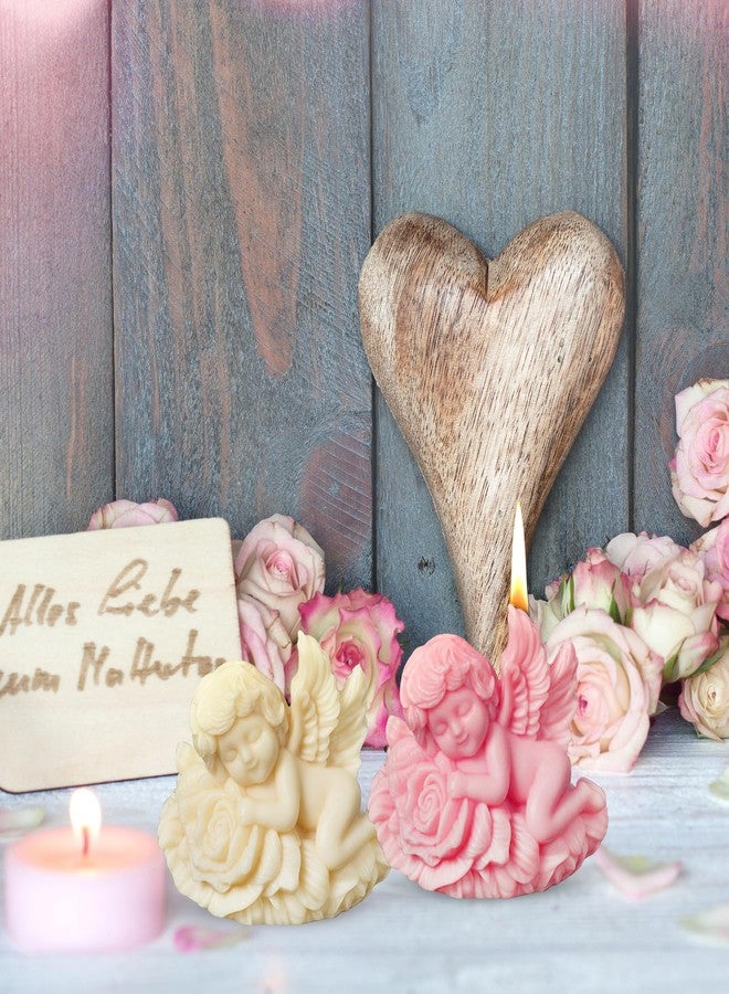 ZAKVOOR Candle Silicone Molds Resin Casting Mould for DIY Candle Making Polymer Clay Craft Plaster (Rose Angel) - Image 5