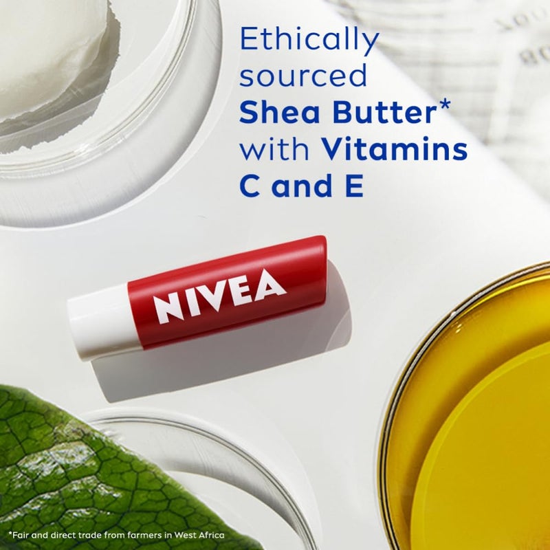 NIVEA Shine Caring Lip Balm Pomegranate 48G Red - Image 4