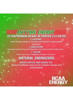 Evlution EVL BCAAs Amino Acids Powder - BCAA Energy Pre Workout Powder for Muscle Recovery Lean Growth and Endurance - Rehydrating BCAA Powder Post Workout Recovery Drink with Natural Caffeine - Watermelon  - Image 3