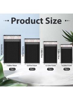 Henoyso 100 Pcs Large Bubble Mailer 4 Sizes Self Adhesive Waterproof Padded Envelopes Cushioning Seal Bubble Shipping Envelopes For Mailing Packaging Small Business Packing Supplies  - Image 2