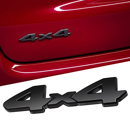 YEHERIT 3D 4x4 Blackout Emblem Compatible with Toyota Tacoma 20122023 Tundra 20142021 4RUNNER 20132023 4 x 4 Badge Sticker Symbol Decal for All Pickup SUV Truck Models Black - Image 3