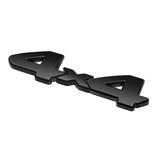 YEHERIT 3D 4x4 Blackout Emblem Compatible with Toyota Tacoma 20122023 Tundra 20142021 4RUNNER 20132023 4 x 4 Badge Sticker Symbol Decal for All Pickup SUV Truck Models Black - Image 1