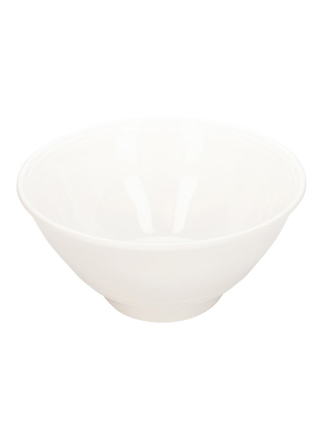 Restaurantware Voga 16 Ounce Dinner Bowls, 10 Premium Serving Bowls - Top Rack Dishwashable, Wide Rim, White Melamine Salad Bowls, Serve Hot And Cold Foods, For Parties Or Events - Image 1