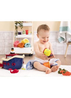 B. Toys B. toys- Water Play Bath Toy Set - Baby Bath Toys - Boat & Accessories - Tub Toys For Toddlers, Kids -Fish & Splish- 1 Year +  - Image 2