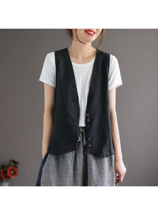 Song Feng Ya Oversize Vest New Spring Summer Autumn Korean Style Sleeveless Vest Top Outerwear Women Trendy - Image 3